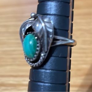 Vintage 70’s Navajo Natural Kingsman Women’s Sterling Tourqoise Silver Ring